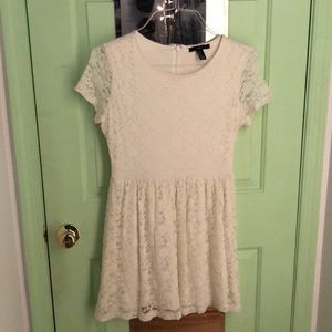 Forever 21 Lace White Mini Dress